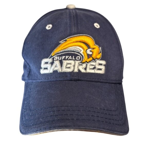 Buffalo Sabres Navy Blue New Era Adjustable Strapback Hat Embroidered Logo - Picture 1 of 8